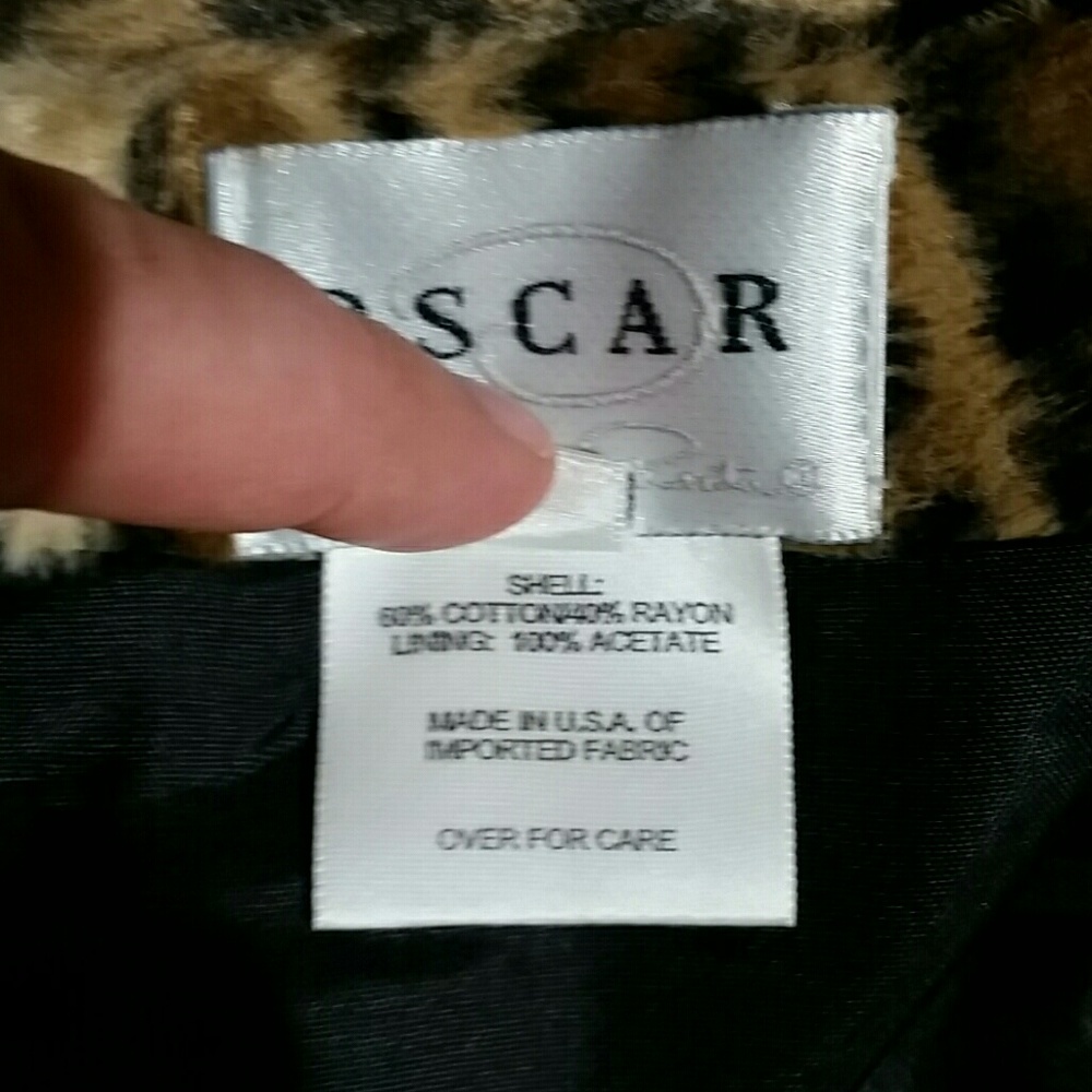 Oscar de la Renta Faux Fur Leopard Pencil Skirt - Picture 6 of 6